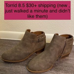 Torrid taupe booties